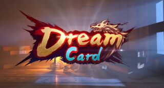 A logo featuring a stylized red and gold dragon with "Dream Card" text