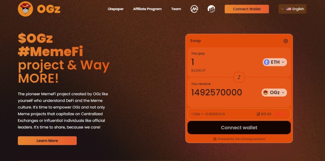 OGz Club site interface